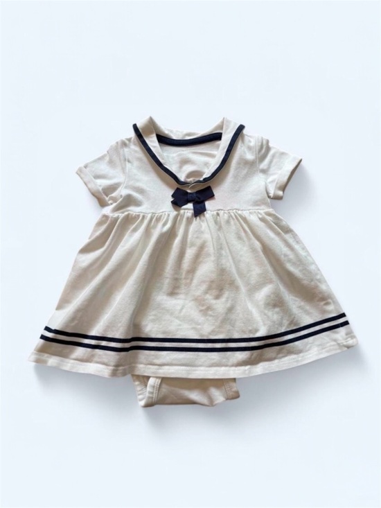 H&M Other - H&M Baby Sailor Dress Bodysuit 3M Organic Cotton
